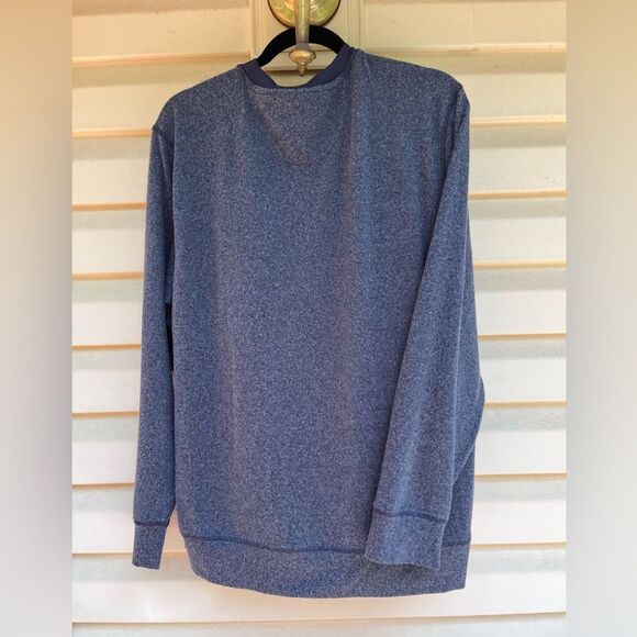 Greg Norman grey textured pattern long sleeved sweater/shirt, soft, crew neck,L - Picture 10 of 10